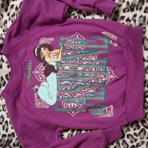 Disney princess Jasmine vintage purple pullover sweater Aladdin character